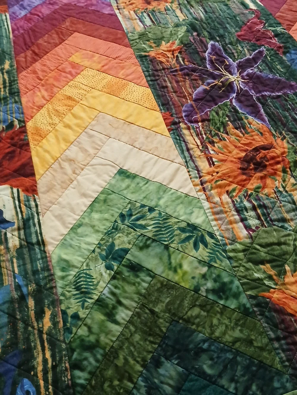 Handmade Floral Quilt